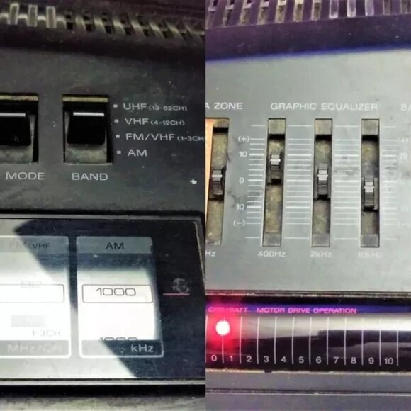 Sony CFD-DW95 DoDeCaHORN CD Vintage Boombox 1987 Rare JP Model Repair Junk - Picture 3 of 13